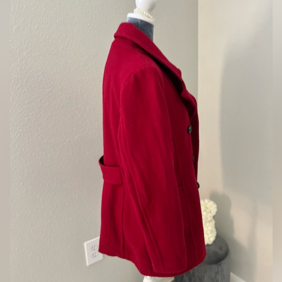 Tommy Hilfiger Red Double Breasted Coat - Picture 8 of 12
